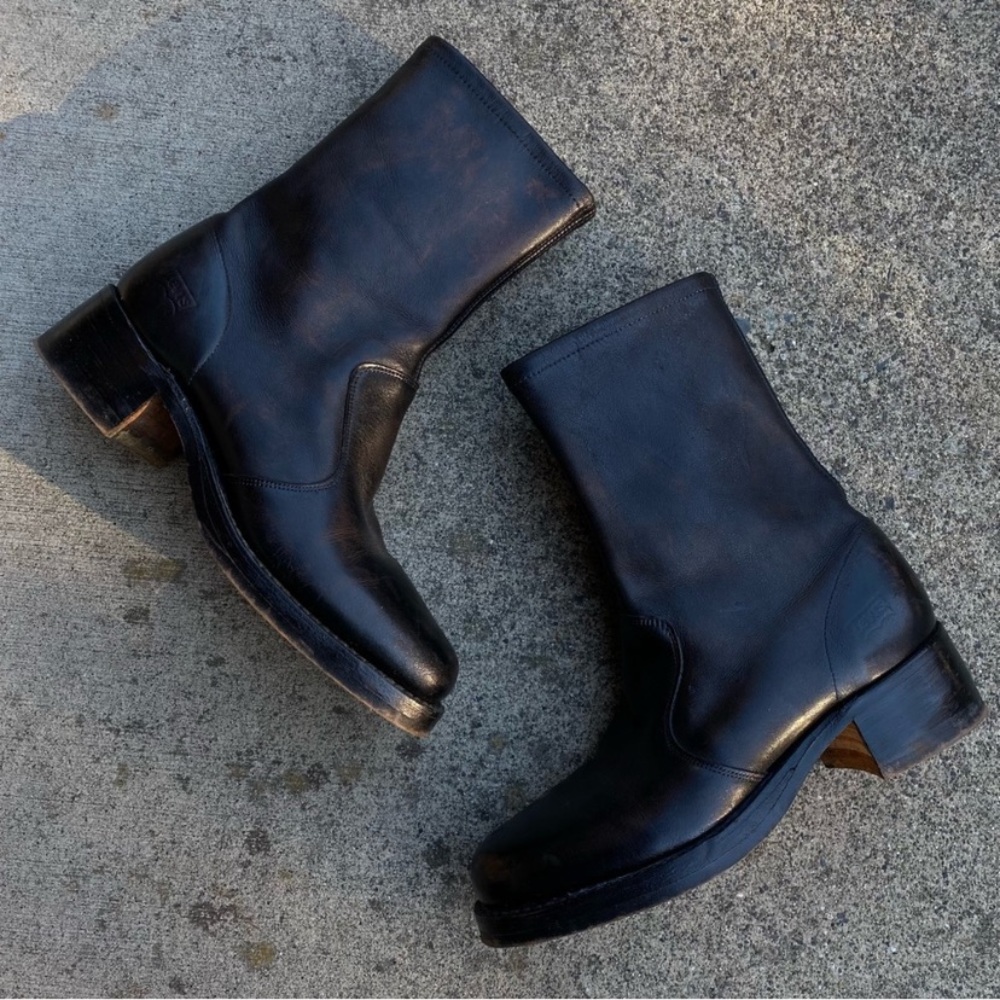Vintage 70s Levi's Mid-Calf Leather Boots